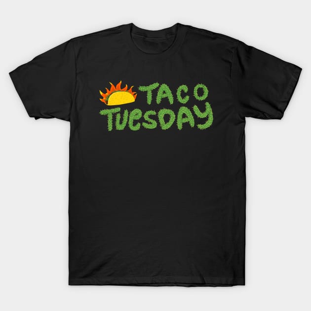 Spicy Taco Tuesday T-Shirt by DebbieMongrel